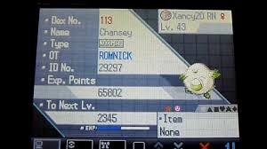 pokemon black white shiny chansey togepi golbat buneary evolution