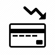 Credit Credit Card Debt Down Arrow Balance Payment Icon Download On Iconfinder