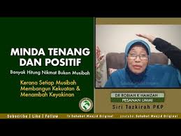 Saya tertarik dengan dua perkara iaitu penderaan emosi dan penderaan spiritual yang tidak dijelaskan dengan lebih lanjut di dalam buku ini. Ustazah Dr Robiah K Hamzah Minda Tenang Dan Positif Litetube