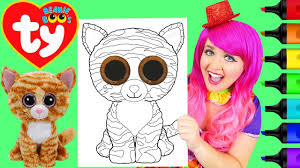 Free coloring pages beanie boos. Coloring Beanie Boos Candy Cane Unicorn Coloring Page Prismacolor Markers Kimmi The Clown Youtube