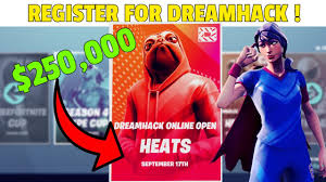 Dreamhack anaheim saw a major fortnite tournament take place, with new 100t signing mrdamage claiming the lion's share of a $250,000 prize pool. How To Register For Dreamhack Online Opens Fortnite Season 4 Tournaments Youtube