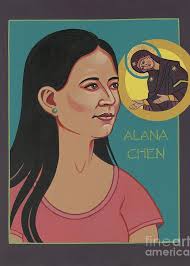 Alana Chen -With Our Lady of Sorrows 338 Greeting Card by William Hart  McNichols