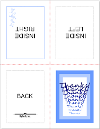 How to make your business cards with indesign or photoshop. Foldable Thank You Card Template Word