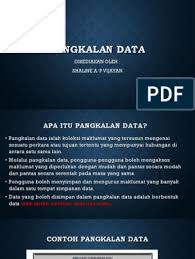 Definisi ini telah ditulis dalam konteks pangkalan. Pangkalan Data