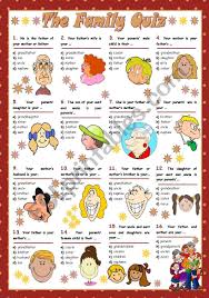 In addition to matters out of your control, there are sev. The Family Quiz Esl Worksheet By Mariaolimpia