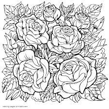 Color in this picture of a rose flower and others with our library of online coloring pages. Adult Flowers Coloring Pages Coloring Home