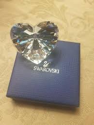Anniversary Valentines Wedding Gift Swarovski Crystal Brilliant Heart Clear Swarovski Crystals Crystals Clear Crystal