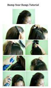 How To Bump Your Bangs Bump Hairstyles Hair Bangs Tutorial
