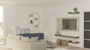 Come Arredare Due Pareti Ad Angolo Con Porte E Finestre Che Interrompono Le Superfici Cose Di Casa Arredamento Mensola A Giorno Soggiorno