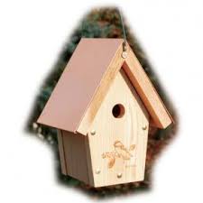 Iron, 60% cotton, 40% linen • finish: Cedar Wren Chickadee Houses Wren House Size