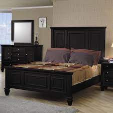 Beautifully crafted with maple veneers, sandy beach features a rich. Coaster Sandy Beach Panel Bedroom Set In Black