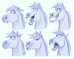 Horse Expressions Hedvig H S On Artstation At Https Www Artstation Com Artwork Eq4rv Horse Cartoon Cartoon Drawings Horse Cartoon Drawing