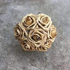 Whether you're looking for a artificial white. Artificial Flowers Gold Roses Fake Foam Flowers 3 Inches 100 Etsy