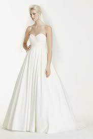 Pleated Strapless Wedding Dress With Empire Waist Ball Gowns Wedding Davids Bridal Wedding Dresses Ball Gown Wedding Dress