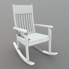 While the stationary version of the eames chair needs no introduction, some are still surprised to learn that the iconic fiberglass chair once sported wood rocking horse skids. Rocking Chair 1 Low Poly Pbr 3d Model Plaggy