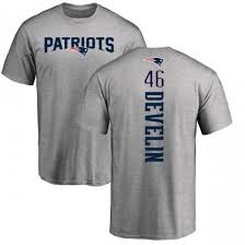 Mens James Develin New England Patriots Backer T Shirt Ash