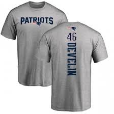 mens james develin new england patriots backer t shirt ash