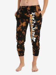 Black And Orange Tie Dye Sweatpants Nickelodeon Retro Characters Orange Tie Dye Girls Jogger Pants Girls Jogger Pants Tie Dye Girl Black Jogger Pants