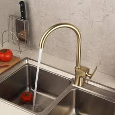 Buy the best and latest kitchen sink faucets on banggood.com offer the quality kitchen sink faucets on sale with worldwide free shipping. Rotatable Kitchen Sink Faucet Simple Style Sink Tap Brushed Gold Chrome Black Color Optional