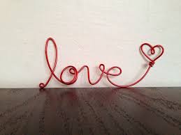 Hey I Found This Really Awesome Etsy Listing At Https Www Etsy Com Listing 151004523 Red Cursive Love Heart Wir Ornament Frame Wire Crafts Calligraphy Heart
