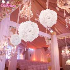 Rose balls for wedding decorations. Ourwarm Artificial Silk Rose Flower Balls Wedding Centerpiece For Wedding Party Decoration Decorative Flowers Valentine S Day Buy At The Price Of 1 99 In Aliexpress Com Imall Com