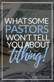Connect and share knowledge within a single location that is structured and easy to search. What Some Pastors Won T Tell You About Tithing