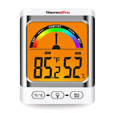 Can be wall mounted or freestanding with easel back. Indoor Thermometer Hygrometer Humidity Monitor Thermopro
