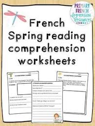 French Spring Reading Comprehension Sheets Reading Comprehension Reading Comprehension Worksheets Learning Quotes