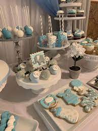 Baby Elephant Baby Shower Baby Shower Party Ideas Photo 1 Of 8 Baby Shower Sweets Boy Baby Shower Centerpieces Baby Shower Treats