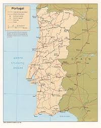 El mapa incluye cada país con un color así como las capitales y las principales ciudades europeas. Mapa Politico Portugal Travelguia Portugal