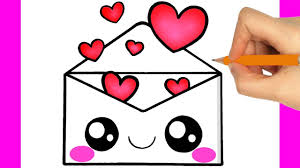 La chaine de dessins faciles. Comment Dessiner Une Letre D Amour Kawaii Facile Social Useful Stuff Handy Tips
