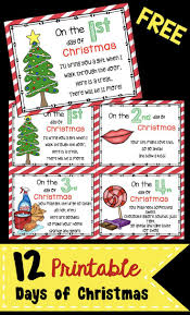 12 Days Of Christmas Free Cards Keeping My Kiddo Busy Christmas Cards Free Christmas Poems Christmas Gifts For Kids