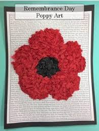 Poppy Art For Remembrance Day This Project Has Student S Glueing Down Tissue Paper On A Poppy Template Then Gl Poppy Art Remembrance Day Poppy Remembrance Day
