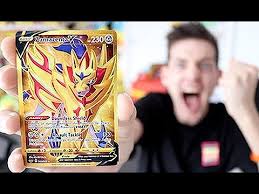 I Pulled The Gold Zamazenta Sword And Shield Card Youtube