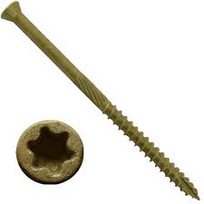 Never use interior fasteners (drywall screws, gold screws, staples, etc) on the exterior of a home. 8 X3 Trim Head Sqdrv Screw Bx1