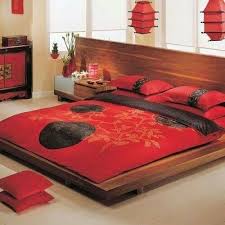 Red Black Wood Oriental Bedroom Asian Inspired Bedroom Asian Home Decor Japanese Style Bedroom