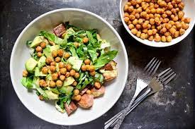 Spicy Crunchy Roasted Chickpeas Recipe Chocolate Zucchini Recipe Chickpea Recipes Chickpea Recipes Roasted Fast Healthy Meals