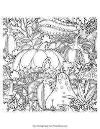 Fall coloring page by alisa burke. Adult Coloring Pages
