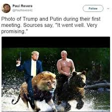 Actual footage of amazing leader vlad putin fighting evil american bear pig swine in fight promo from glorious motherland russia. Social Media Users Imagine Trump And Putin S Meeting Bbc News