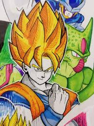 I today's video lets start drawing together in under 10 minutes you will see me create cell from the dragonball z universe and learn my techniques. Dragon Ball Z The Cell Games Album On Imgur