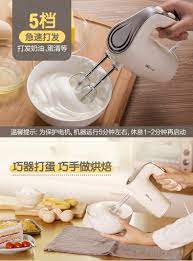 portable electric stainless steel egg whisk 5 level power mixer cream beater automatic high power baking and beating machine egg whisk food processor recipes whisk