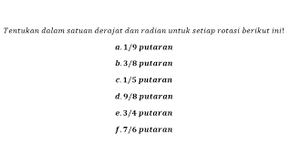 Maybe you would like to learn more about one of these? Konversi Satuan Sudut Dari Putaran Menjadi Radian Dan Derajat Halaman All Kompas Com
