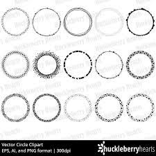 Vector Circles Circle Clipart Circle Borders Printable Etsy Circle Clipart Clip Art Etsy Printables
