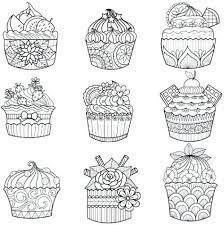 Printable Cupcakes Coloring Pages Valentine Coloring Pages Cupcake Coloring Pages Coloring Books