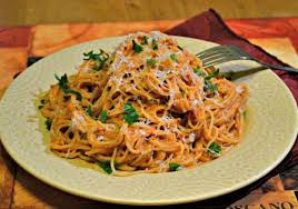 Angel Hair Pasta With Blush Sauce Angel Hair Pasta Dinner Side Dishes Angel Hair Pasta Recipes
