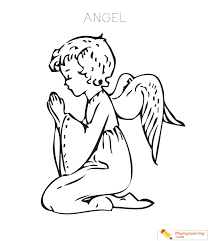 This female humanoid cartoon character has wavy shoulder length hair with thin brows. Angel Coloring Page 06 Free Angel Coloring Page