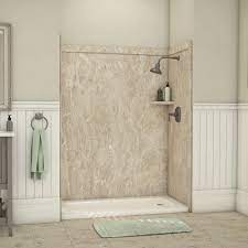 What collections are available within shower wall panels? Flexstone Royale 60 W X 36 D X 80 H Bathtub Shower Wall Surround 3 Piece At Menards