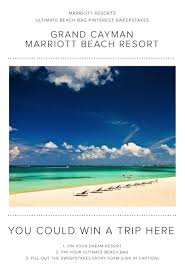 Enter The Marriott Resorts Ultimate Beach Bag Pinterest Sweepstakes For Your Chance To Win A Trip To Th With Images Marriott Resorts Great Places To Travel Vacation Spots
