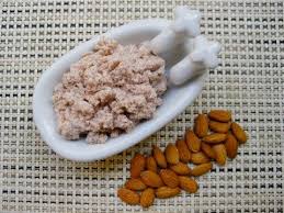 Homemade Almond Body Scrub With Almond Milk Pulp The Blender Girl Almond Pulp Almond Pulp Recipes Organic Skin Care Recipes
