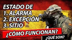 Los estados de excepción no eximen del respeto y cumplimiento de las leyes, ni de las responsabilidades de los servidores públicos sin importar su jerarquía, manteniendo los funcionarios electivos todas sus facultades, encontrándose la correspondiente declaratoria y los actos que se. Estado De Alarma Excepcion Y Sitio En Espana En 7 Minutos Todo Lo Que Necesitas Saber Youtube